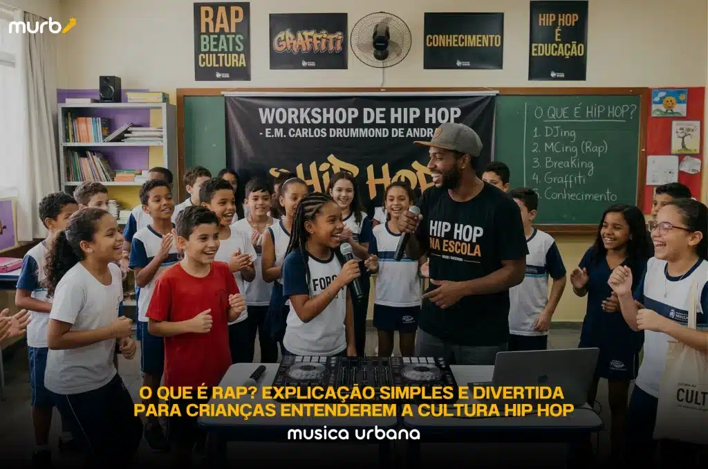 O que é Rap? Explicação simples e divertida para crianças entenderem a cultura Hip Hop