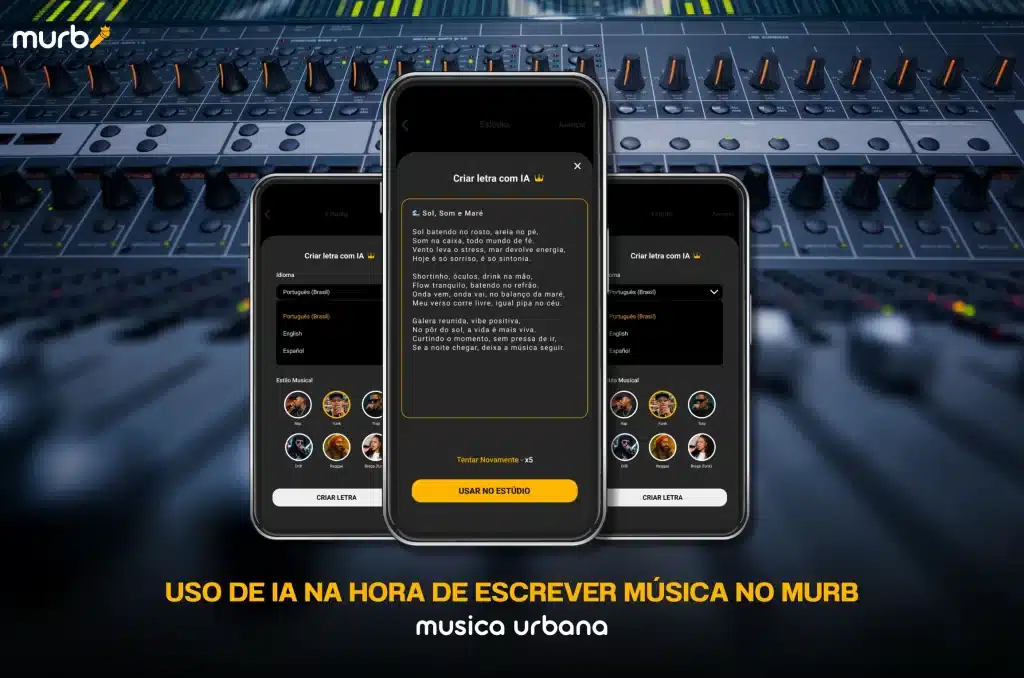 Uso de IA na hora de escrever música no Murb